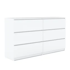 Kommode TALA 6 Schubladen 138 x 77 cm weiss