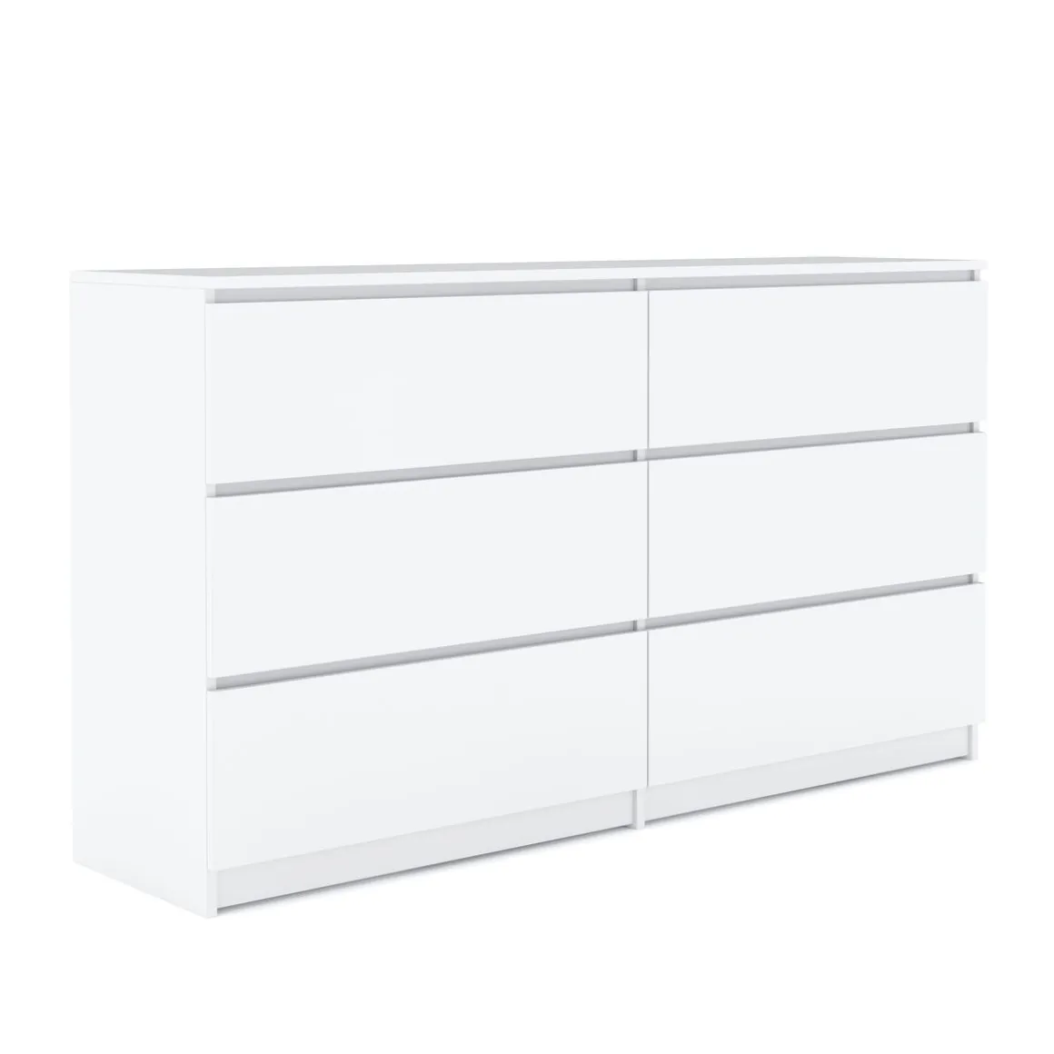 Kommode TALA 6 Schubladen 138 x 77 cm weiss