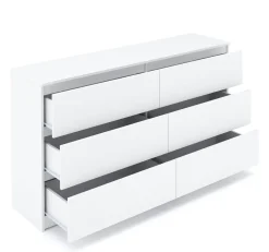 Kommode TALA 6 Schubladen 138 x 77 cm weiss
