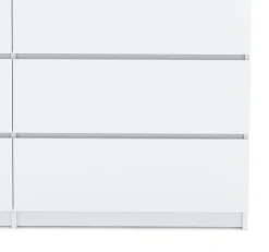 Kommode TALA 6 Schubladen 138 x 77 cm weiss
