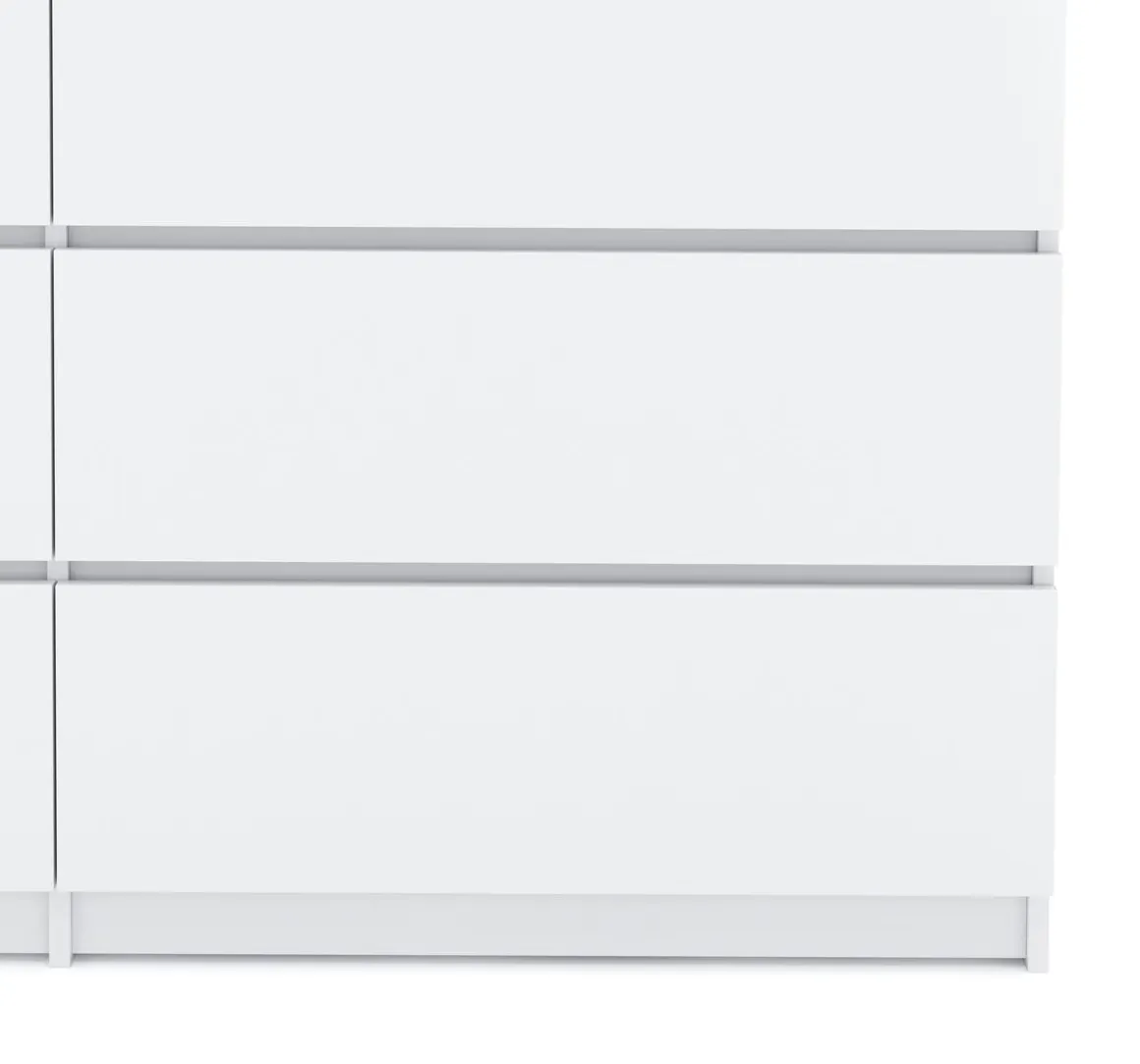 Kommode TALA 6 Schubladen 138 x 77 cm weiss