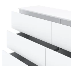 Kommode TALA 6 Schubladen 138 x 77 cm weiss