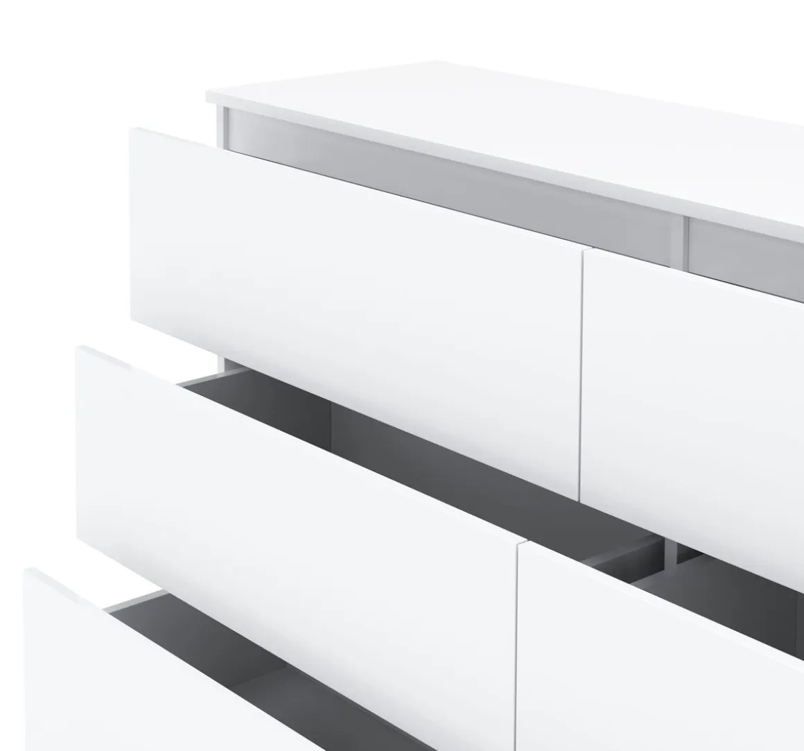 Kommode TALA 6 Schubladen 138 x 77 cm weiss