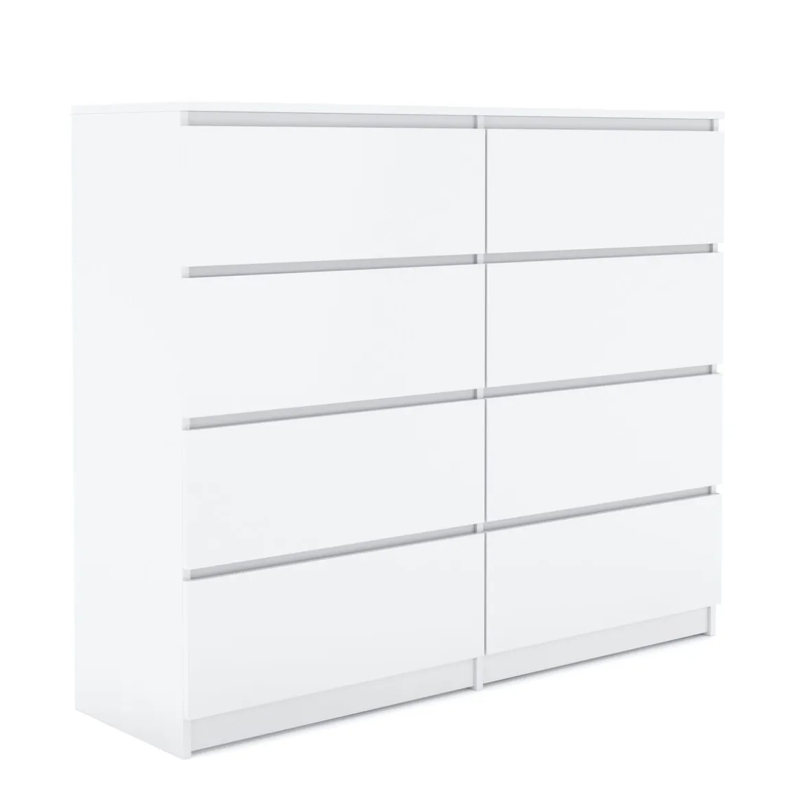 Kommode TALA 8 Schubladen 119 x 100 cm weiss