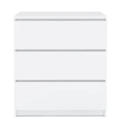 Kommode TALA 3 Schubladen 70 x 77 cm weiss