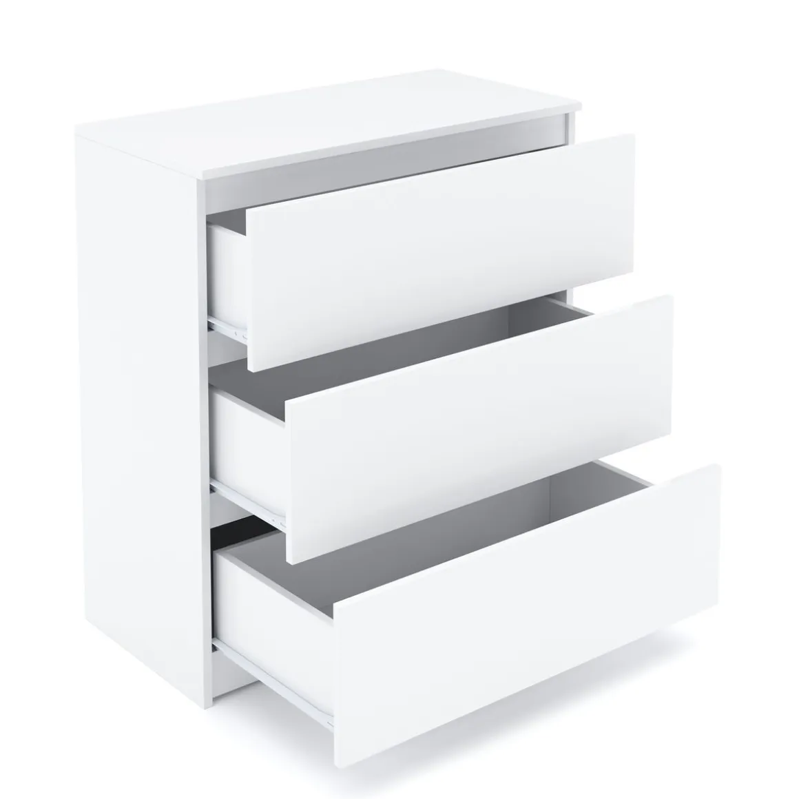 Kommode TALA 3 Schubladen 70 x 77 cm weiss