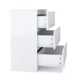 Kommode TALA 3 Schubladen 70 x 77 cm weiss