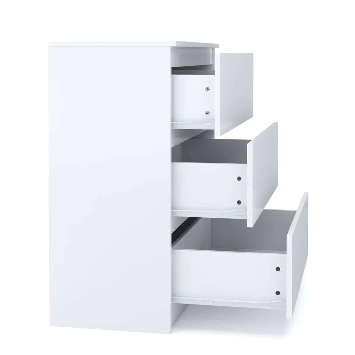 Kommode TALA 3 Schubladen 70 x 77 cm weiss