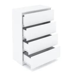 Kommode TALA 4 Schubladen 70 x 100 cm weiss
