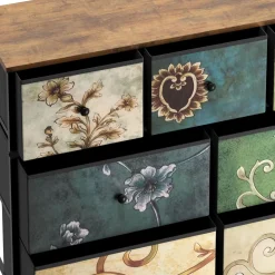 Kommode Vintage FIORELLA 9 Schubladen 100 x 100 cm