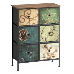 Kommode Vintage FIORELLA 6 Schubladen 67 x 91 cm