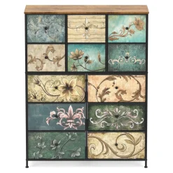 Kommode Vintage FIORELLA 12 Schubladen 100 x 130 cm