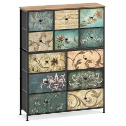 Kommode Vintage FIORELLA 12 Schubladen 100 x 130 cm
