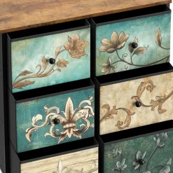 Kommode Vintage FIORELLA 8 Schubladen 67 x 100 cm