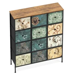 Kommode Vintage FIORELLA 12 Schubladen 100 x 118 cm