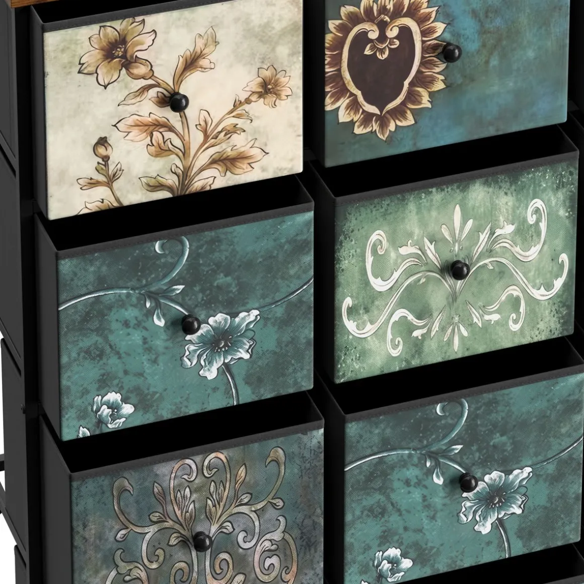 Kommode Vintage FIORELLA 12 Schubladen 100 x 118 cm
