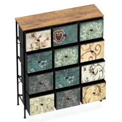 Kommode Vintage FIORELLA 12 Schubladen 100 x 118 cm