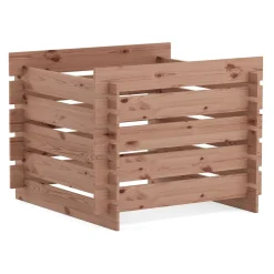 Komposter Holz 560L 90 x 90 x 70 cm natur