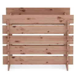 Komposter Holz 560L 90 x 90 x 70 cm natur