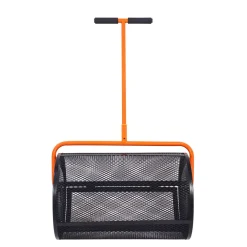 Kompoststreuer Stahl 40 x 60 cm schwarz/orange