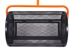 Kompoststreuer Stahl 40 x 60 cm schwarz/orange