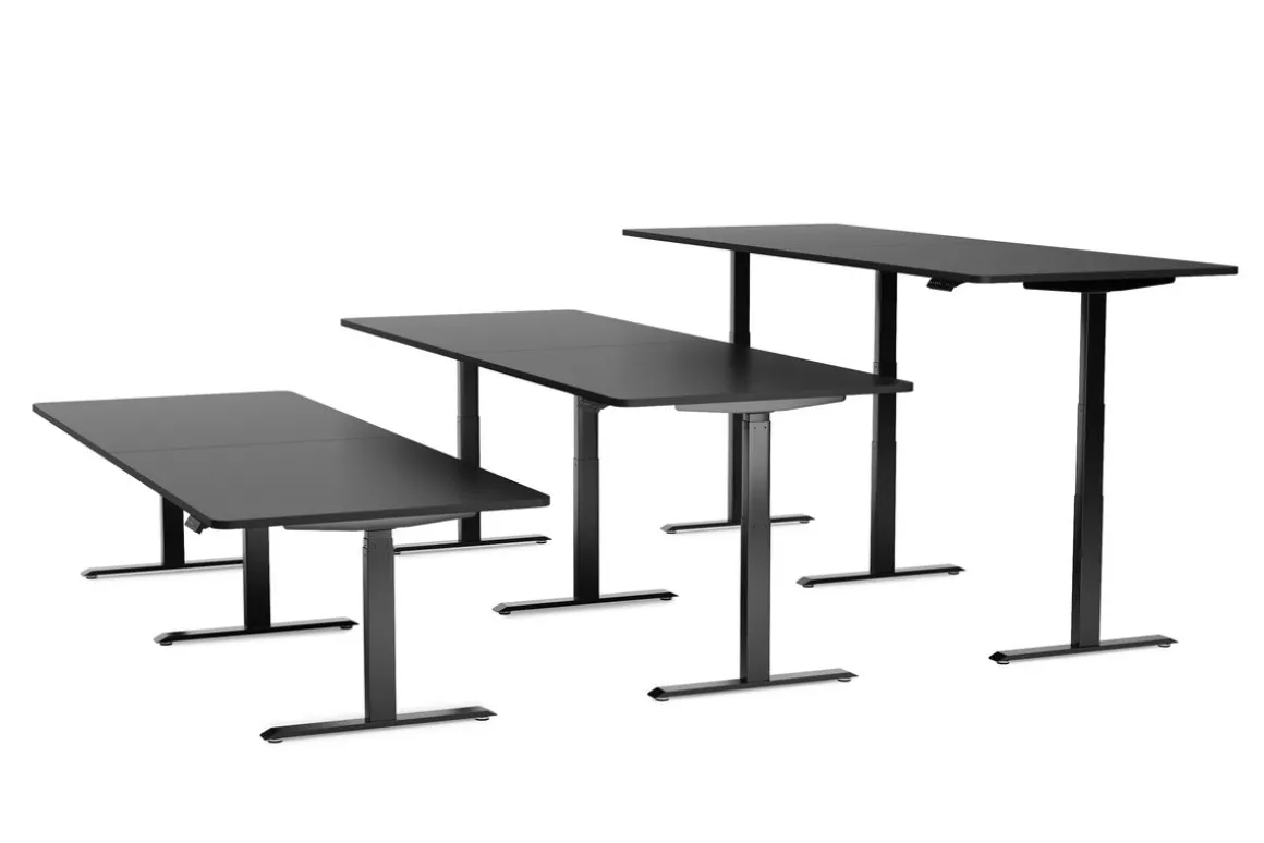 Konferenztisch elektrisch schwarz 280 x 100 cm