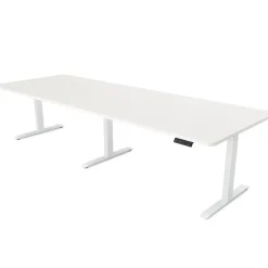 Konferenztisch elektrisch weiss 280 x 100 cm