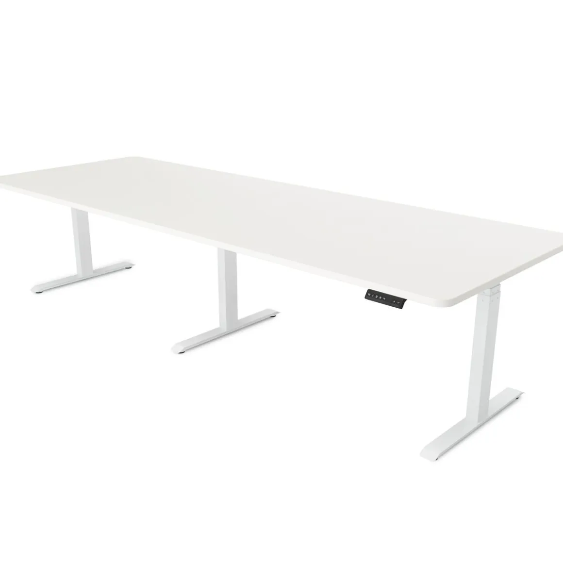Konferenztisch elektrisch weiss 280 x 100 cm