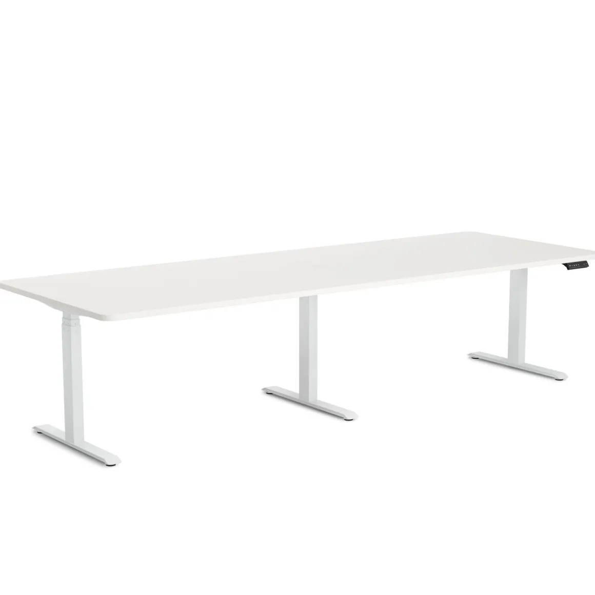 Konferenztisch elektrisch weiss 280 x 100 cm