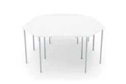 Konferenztisch TRAPEZ 298 x 160 x 72 cm weiss