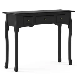 Konsolentisch ANDY mit 3 Schubladen 100 x 78 cm schwarz | GONSER.CH
