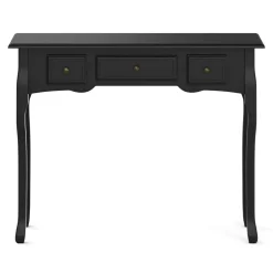 Konsolentisch ANDY mit 3 Schubladen 100 x 78 cm schwarz | GONSER.CH