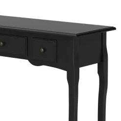 Konsolentisch ANDY mit 3 Schubladen 100 x 78 cm schwarz | GONSER.CH