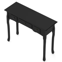 Konsolentisch ANDY mit 3 Schubladen 100 x 78 cm schwarz | GONSER.CH