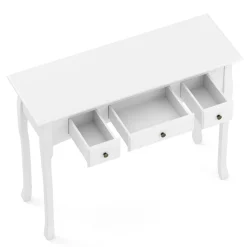 Konsolentisch ANDY mit 3 Schubladen 100 x 78 cm weiss