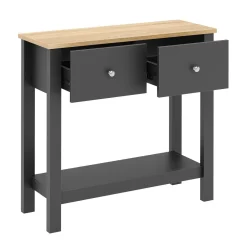 Konsolentisch ARLES 80 x 30 x 74 cm anthrazit