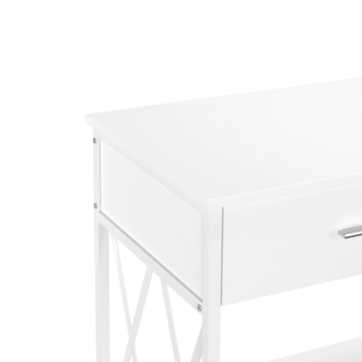 Konsolentisch ASHER 107 x 76 cm weiss