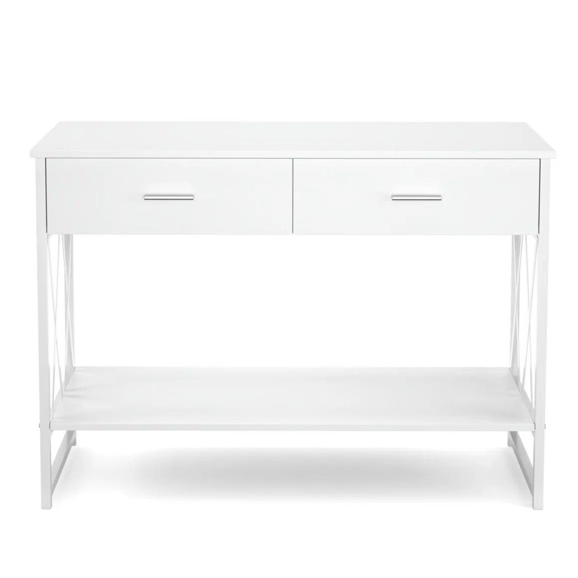 Konsolentisch ASHER 107 x 76 cm weiss