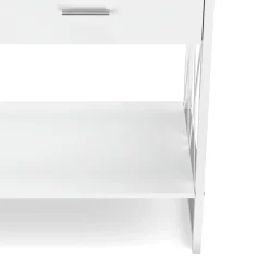 Konsolentisch ASHER 107 x 76 cm weiss