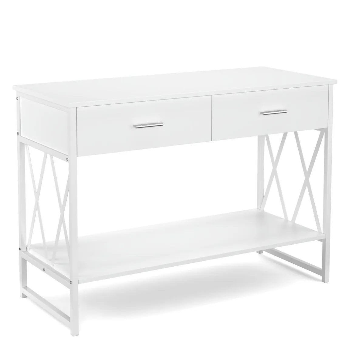 Konsolentisch ASHER 107 x 76 cm weiss