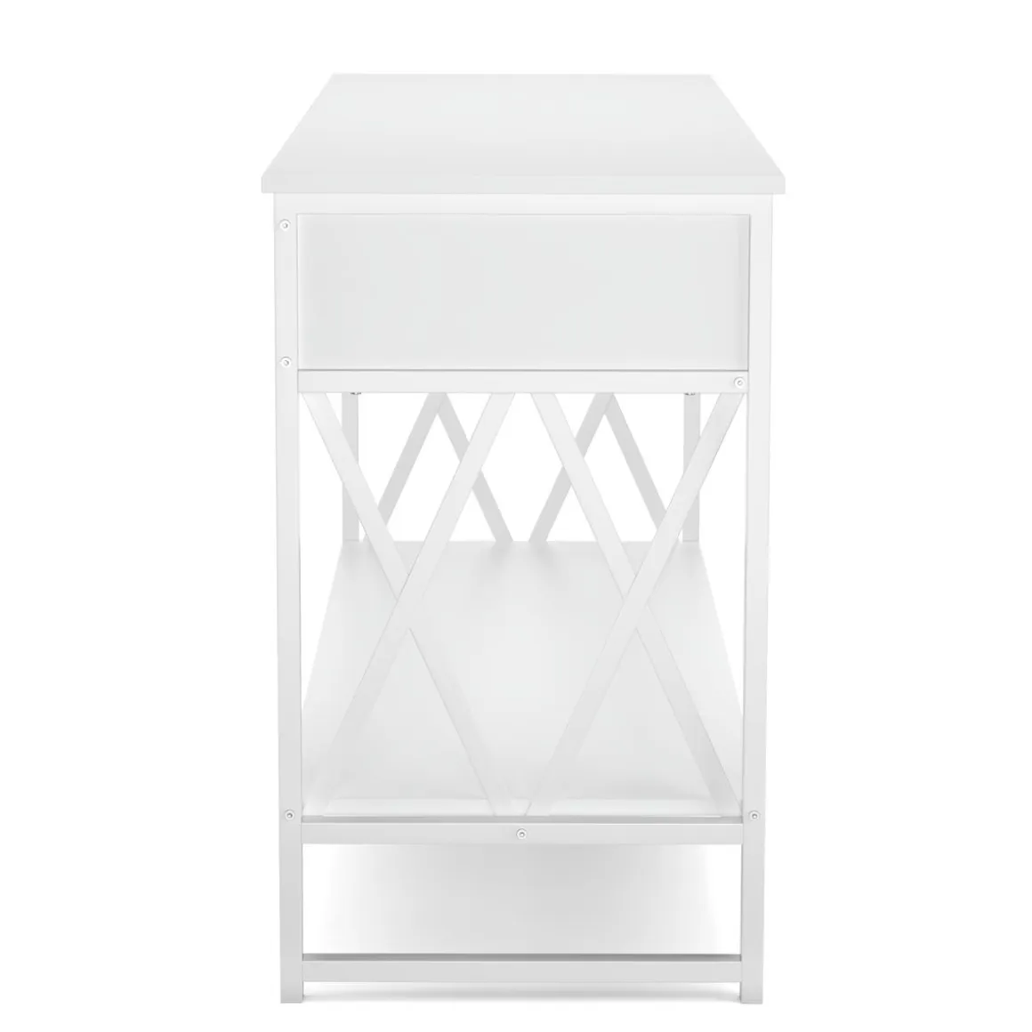Konsolentisch ASHER 107 x 76 cm weiss
