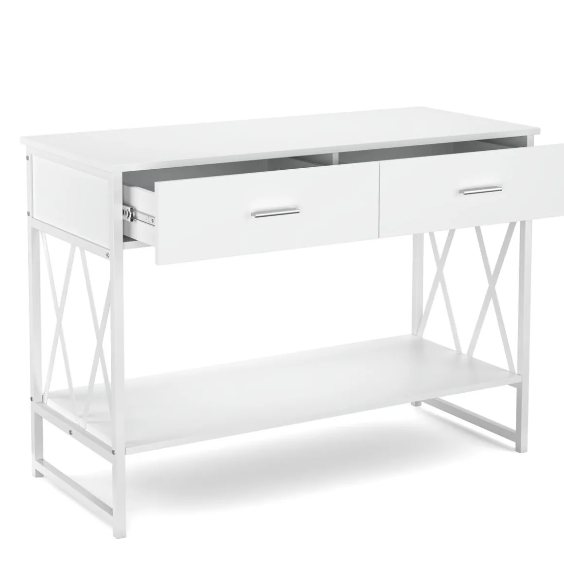 Konsolentisch ASHER 107 x 76 cm weiss