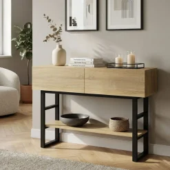 Konsolentisch BRANOR 120 x 75 cm braun
