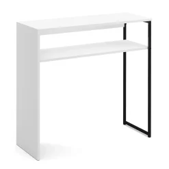 Konsolentisch CALMAN 80 x 75 cm weiss/schwarz