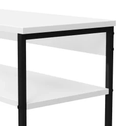 Konsolentisch CALMAN 80 x 75 cm weiss/schwarz