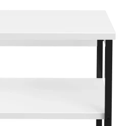 Konsolentisch CALMAN 80 x 75 cm weiss/schwarz