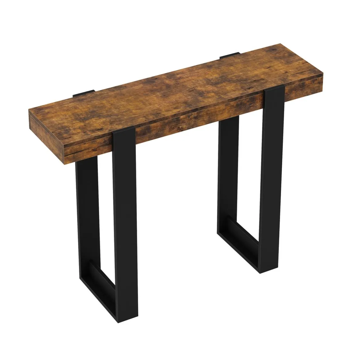 Konsolentisch CHELSEA 100 x 75 cm braun/schwarz