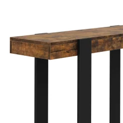 Konsolentisch CHELSEA 100 x 75 cm braun/schwarz