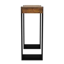 Konsolentisch CHELSEA 100 x 75 cm braun/schwarz