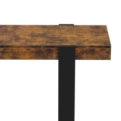 Konsolentisch CHELSEA 100 x 75 cm braun/schwarz